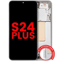 OLED Assembly With Frame For Samsung Galaxy S24 Plus 5G (US & International Version) (Aftermarket Plus) (Marble Grey)