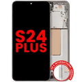 OLED Assembly With Frame For Samsung Galaxy S24 Plus 5G (US & International Version) (Aftermarket Plus) (Amber Yellow)