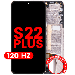 OLED Assembly With Frame For Samsung Galaxy S22 Plus 5G (US & International Version) (Aftermarket Plus) (120Hz) (Pink Gold / Violet)