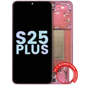 OLED Assembly With Frame For Samsung Galaxy S25 Plus 5G (US & International Version) (Service Pack) (Coral Red)