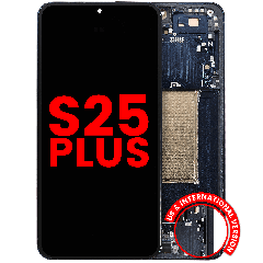 OLED Assembly With Frame For Samsung Galaxy S25 Plus 5G (US & International Version) (Aftermarket Plus) (Blue Black)