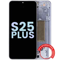 OLED Assembly With Frame For Samsung Galaxy S25 Plus 5G (US & International Version) (Service Pack) (Icy Blue)