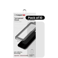 Casper Snap Tempered Glass For iPhone 12 Mini (10 Pack) (AR Clear)