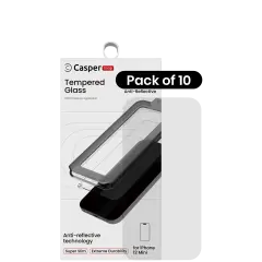 Casper Snap Tempered Glass For iPhone 12 Mini (10 Pack) (AR Clear)