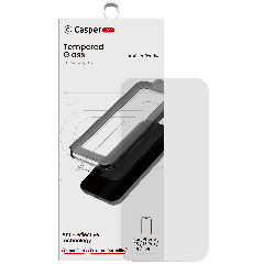 Casper Snap Tempered Glass For iPhone 13 / 13 Pro / 14 / 16e /17e (Retail Pack) (AR Clear)