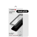 Casper Snap Tempered Glass For iPhone 13 Mini (10 Pack) (AR Clear)