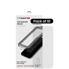 Casper Snap Tempered Glass For iPhone 13 Mini (10 Pack) (AR Clear)