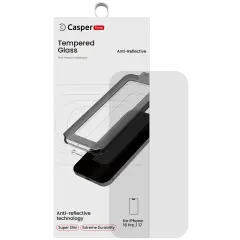 Casper Snap Tempered Glass For iPhone 16 Pro / 17 (Retail Pack) (AR Clear)