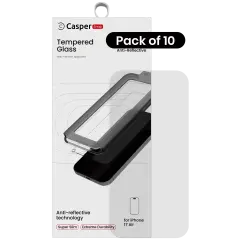Casper Snap Tempered Glass For iPhone Air (10 Pack) (AR Clear)