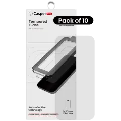 Casper Snap Tempered Glass For iPhone 17 Pro Max / 18 Pro Max (10 Pack) (AR Clear)