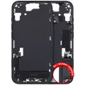 Mid-Frame Housing W/ Charging Port Flex & Small Parts For iPhone 15 (EU / Global Version) (Used OEM Pull: Grade B) (Black)