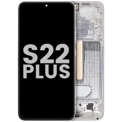 OLED Assembly With Frame For Samsung Galaxy S22 Plus 5G (Used OEM Pull: Grade B/C) (White)