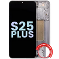 OLED Assembly With Frame For Samsung Galaxy S25 Plus 5G (US & International Version) (Service Pack) (Silver Shadow)
