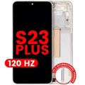 OLED Assembly With Frame For Samsung Galaxy S23 Plus (US & International) (Aftermarket Plus) (120Hz) (Cream)