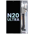 OLED Assembly With Frame For Samsung Galaxy Note 20 Ultra 5G (Service Pack) (Mystic White)