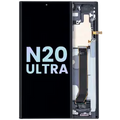 OLED Assembly With Frame For Samsung Galaxy Note 20 Ultra 5G (Service Pack) (Mystic Black)