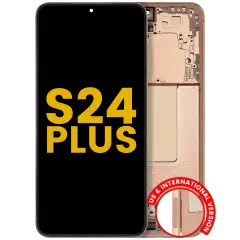 OLED Assembly With Frame For Samsung Galaxy S24 Plus 5G (US & International Version) (Refurbished) (Sandstone Orange)