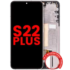 OLED Assembly With Frame For Samsung Galaxy S22 Plus 5G (US & International Version) (Aftermarket Plus) (Pink Gold / Violet)
