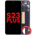 OLED Assembly With Frame For Samsung Galaxy S23 Plus (US & International) (Aftermarket Plus) (Phantom Black)