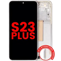 OLED Assembly With Frame For Samsung Galaxy S23 Plus (US & International) (Aftermarket Plus) (Cream)
