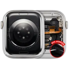 Housing Assembly Compatible For Watch Series 8 (45MM) (Used OEM Pull: Grade A) (GPS Version) (Aluminum / Silver)