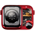 Housing Assembly Compatible For Watch Series 9 (41MM) (Used OEM Pull: Grade A) (GPS Version) (Aluminum / Red)