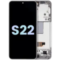 OLED Assembly With Frame For Samsung Galaxy S22 5G (Service Pack) (White)