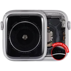 Housing Assembly Compatible For Watch Series 5 (44MM) (Used OEM Pull: Grade A) (Cellular Version) (Aluminum / Silver)