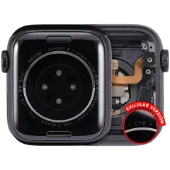 Housing Assembly Compatible For Watch Series 6 (40MM) (Used OEM Pull: Grade A) (Cellular Version) (Aluminum / Space Black)