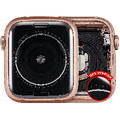 Housing Assembly Compatible For Watch Series 4 (44MM) (Used OEM Pull: Grade A) (GPS Version) (Aluminum / Gold)