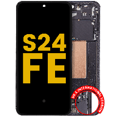 OLED Assembly With Frame For Samsung Galaxy S24 FE 5G (US & International Version) (Refurbished) (Graphite)