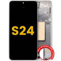 OLED Assembly With Frame For Samsung Galaxy S24 5G (US & International Version) (Refurbished) (Marble Grey)