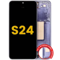 OLED Assembly With Frame For Samsung Galaxy S24 5G (US & International Version) (Refurbished) (Cobalt Violet)