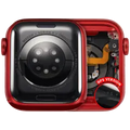 Housing Assembly Compatible For Watch Series 6 (40MM) (Used OEM Pull: Grade A) (GPS Version) (Aluminum / Red)