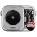 Housing Assembly Compatible For Watch Series SE 2nd (40MM) (Used OEM Pull: Grade A) (GPS Version) (Aluminum / Silver)