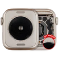 Housing Assembly Compatible For Watch Series SE 2nd (40MM) (Used OEM Pull: Grade A) (GPS Version) (Aluminum / Starlight)