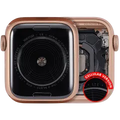 Housing Assembly Compatible For Watch Series SE 1st (40MM) (Used OEM Pull: Grade A) (Cellular Version) (Aluminum / Gold)