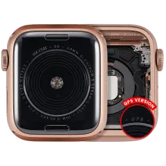 Housing Assembly Compatible For Watch Series SE 1st (40MM) (Used OEM Pull: Grade A) (GPS Version) (Aluminum / Gold)