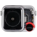 Housing Assembly Compatible For Watch Series SE 1st (40MM) (Used OEM Pull: Grade A) (Cellular Version) (Aluminum / Silver)