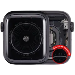 Housing Assembly Compatible For Watch Series SE 1st (40MM) (Used OEM Pull: Grade A) (Cellular Version) (Aluminum / Space Black)