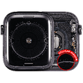 Housing Assembly Compatible For Watch Series SE 1st (44MM) (Used OEM Pull: Grade A) (Cellular Version) (Aluminum / Space Black)