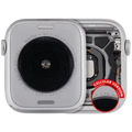 Housing Assembly Compatible For Watch Series SE 2nd (44MM) (Used OEM Pull: Grade A) (Cellular Version) (Aluminum / Silver)