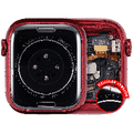 Housing Assembly Compatible For Watch Series 7 (41MM) (Used OEM Pull: Grade A) (Cellular Version) (Aluminum / Red)