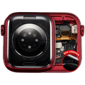 Housing Assembly Compatible For Watch Series 7 (41MM) (Used OEM Pull: Grade A) (GPS Version) (Aluminum / Red)