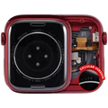 Housing Assembly Compatible For Watch Series 7 (45MM) (Used OEM Pull: Grade A) (Cellular Version) (Aluminum / Red)