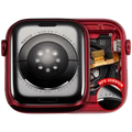 Housing Assembly Compatible For Watch Series 7 (45MM) (Used OEM Pull: Grade A) (GPS Version) (Aluminum / Red)