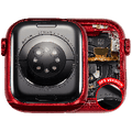 Housing Assembly Compatible For Watch Series 8 (41MM) (Used OEM Pull: Grade A) (GPS Version) (Aluminum / Red)
