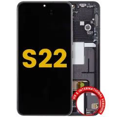 OLED Assembly With Frame For Samsung Galaxy S22 5G (US & International Version) (Refurbished) (Phantom Black)
