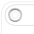 Back Camera Lens With Bracket & Bezel For iPhone Air (3 Piece Set) (Premium) (Light Gold)