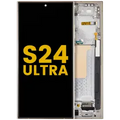 OLED Assembly With Frame For Samsung Galaxy S24 Ultra (Refurbished) (Titanium Yellow)